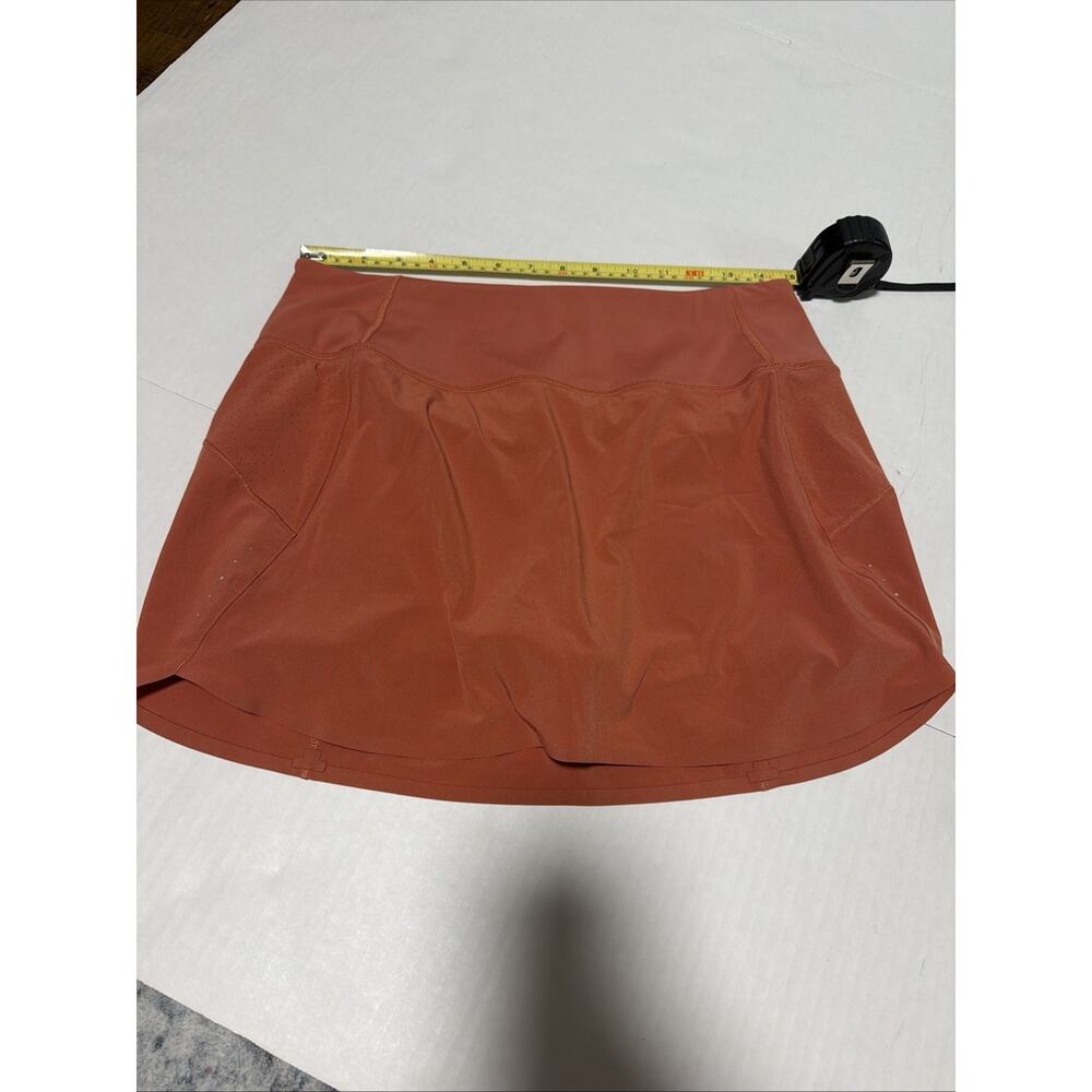 Athleta "Run With It" Skort 14”Athletic Tennis, Salmon Pink / Red, Sz Med